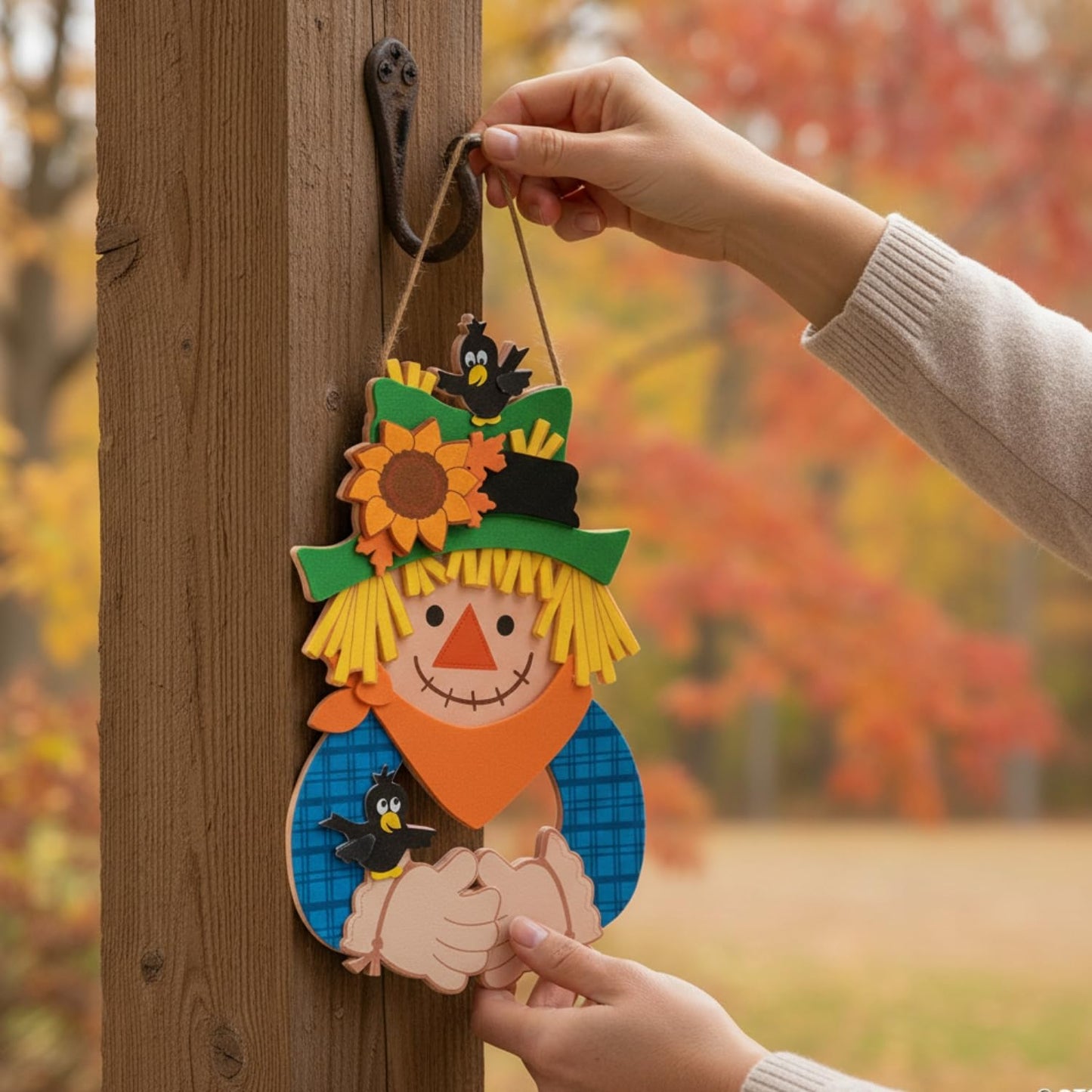 Foam Scarecrow Wreath Craft Kit -12 - Crafts for Kids and Fun Home Activities