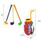Toddler Toy Golf Play Set with Plastic Bag, 2 Clubs, 1 Putter, 4 Balls, Putting Cup Indoor or Outdoor Use for Toddlers Boys and Girls by Hey! Play! 9