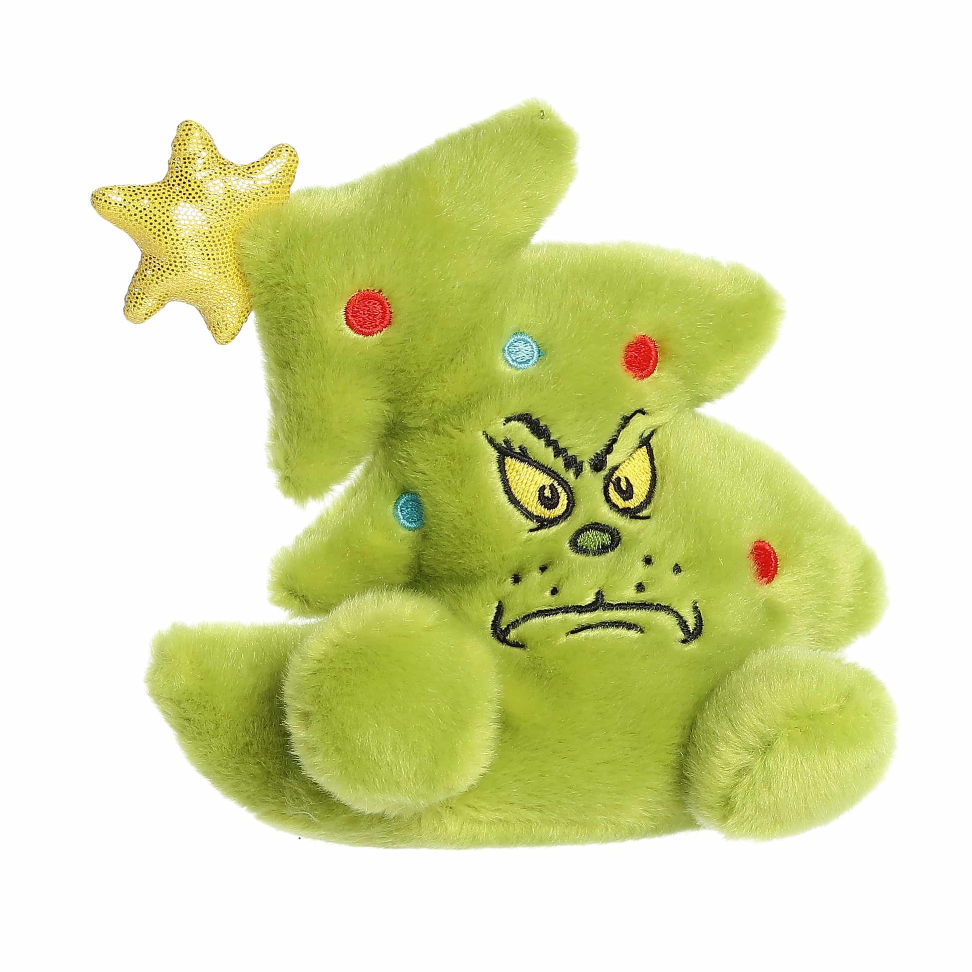 Aurora® Festive Dr. Seuss™ Grinch Tree Palm Pals™ Stuffed Animal - Officially Licensed Plush for Imaginative Play - Perfect for Holiday Decorations or
