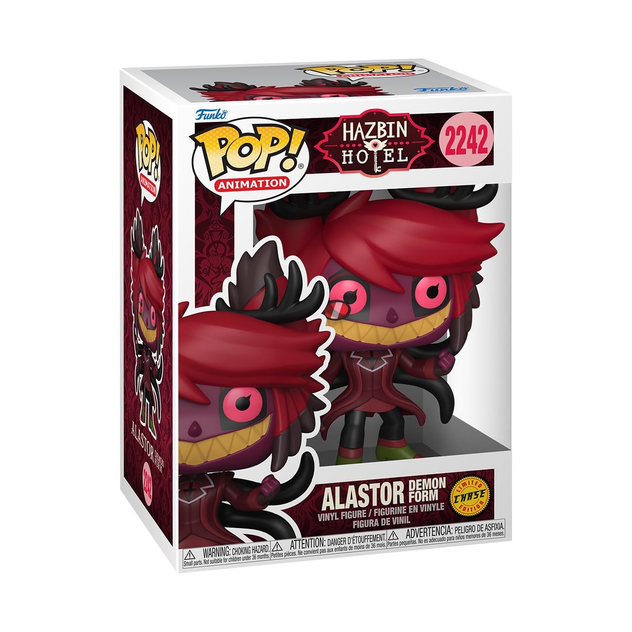 Funko Pop! Animation: Hazbin Hotel - Alastor - 1/6 Odds for Rare Chase Variant - Collectable Vinyl Figure - Gift Idea - Official Merchandise - Toys