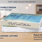 UniKeep Postcard Collector Storage Case with 20 Pages - Holds up to 120 Postcards Measuring 4" x 6" - Additional Pages Can Be Added (Blue)