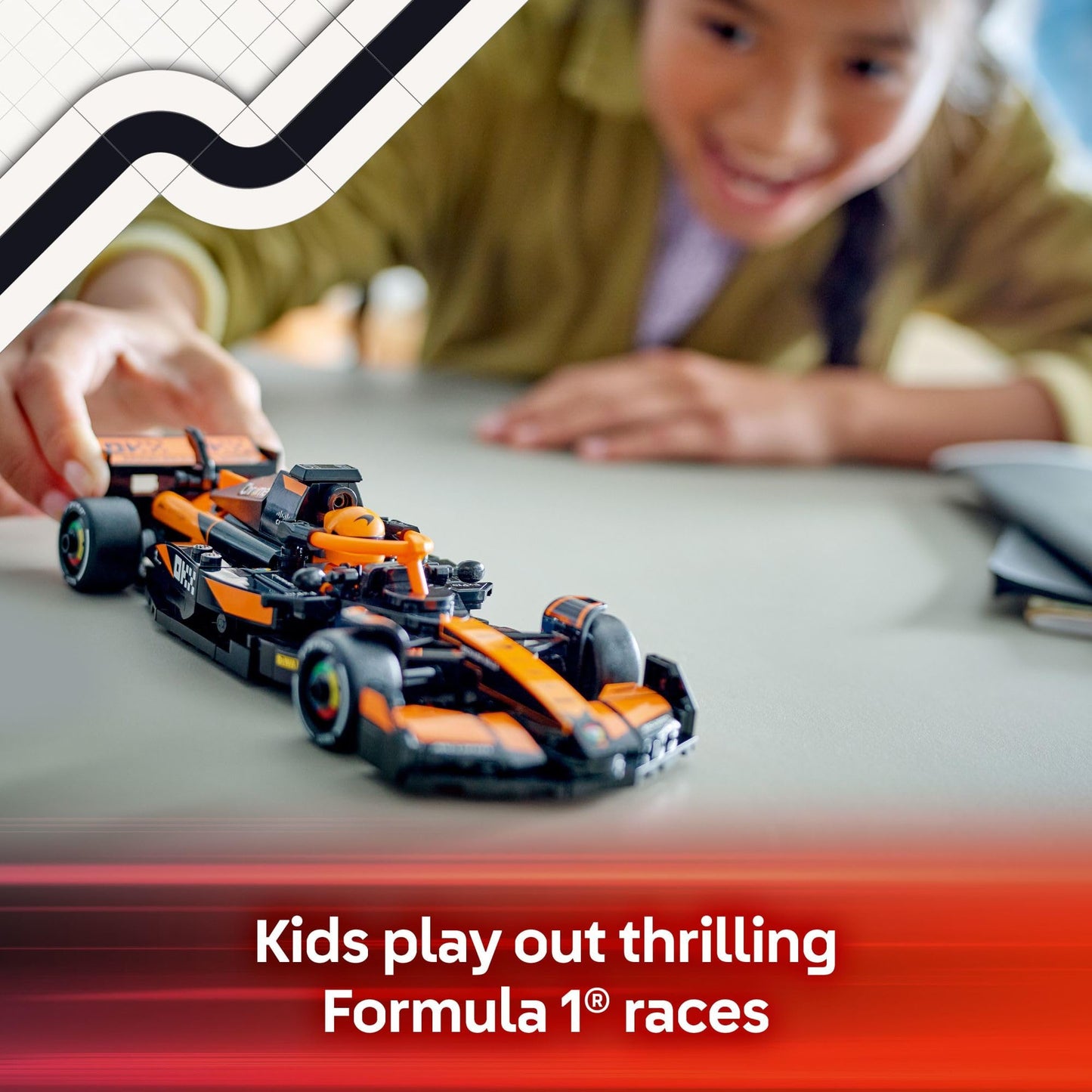 LEGO Speed Champions McLaren F1 Team MCL38 Race Car Toy - Building Set for Kids, Boys & Girls, Ages 10+ - Toy Car for F1 Fans - Gift Idea for Birthday