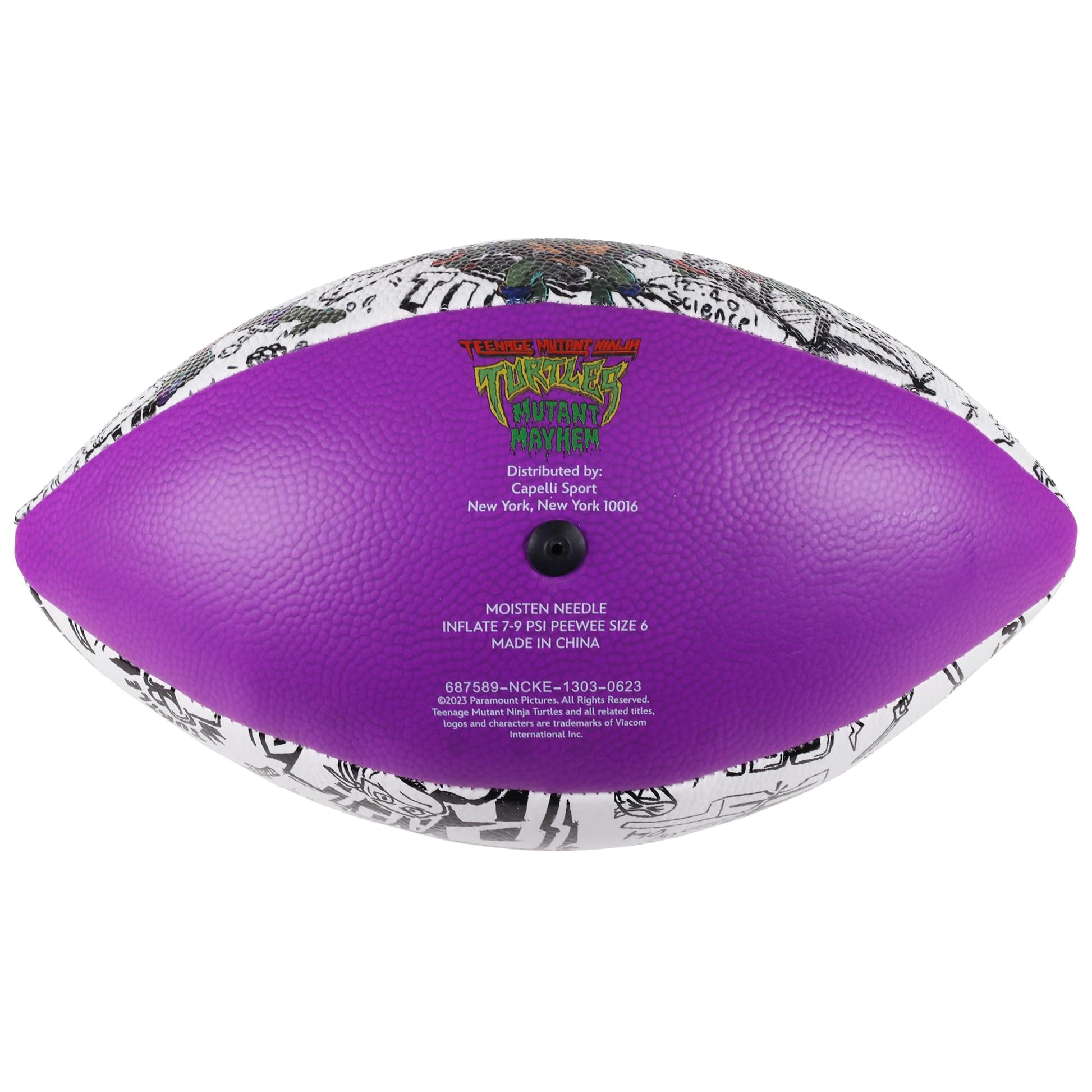 Capelli Sport Teenage Mutant Ninja Turtles Youth Football, TMNT Mutant Mayhem Small Mini Junior Futbol for Kids, Size 6, Multi