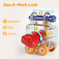iPlay, iLearn Toddler Key Lock Montessori Toy, Baby Fine Motor Skill Educational Learning Toy, Infant Active Color Shape Match Car, Carseat Travel