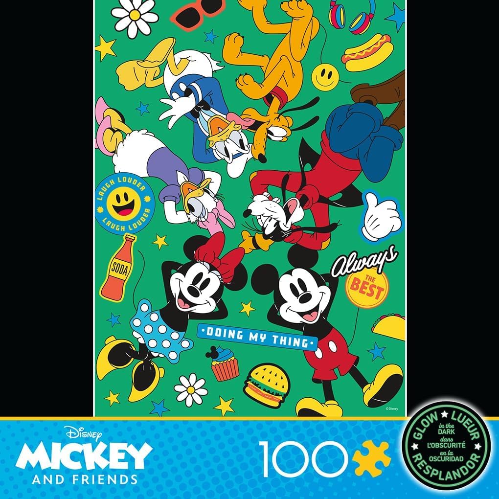 Ceaco - Disney Mickey and Friends - 100 Piece Puzzle for Kids Ages 6-8