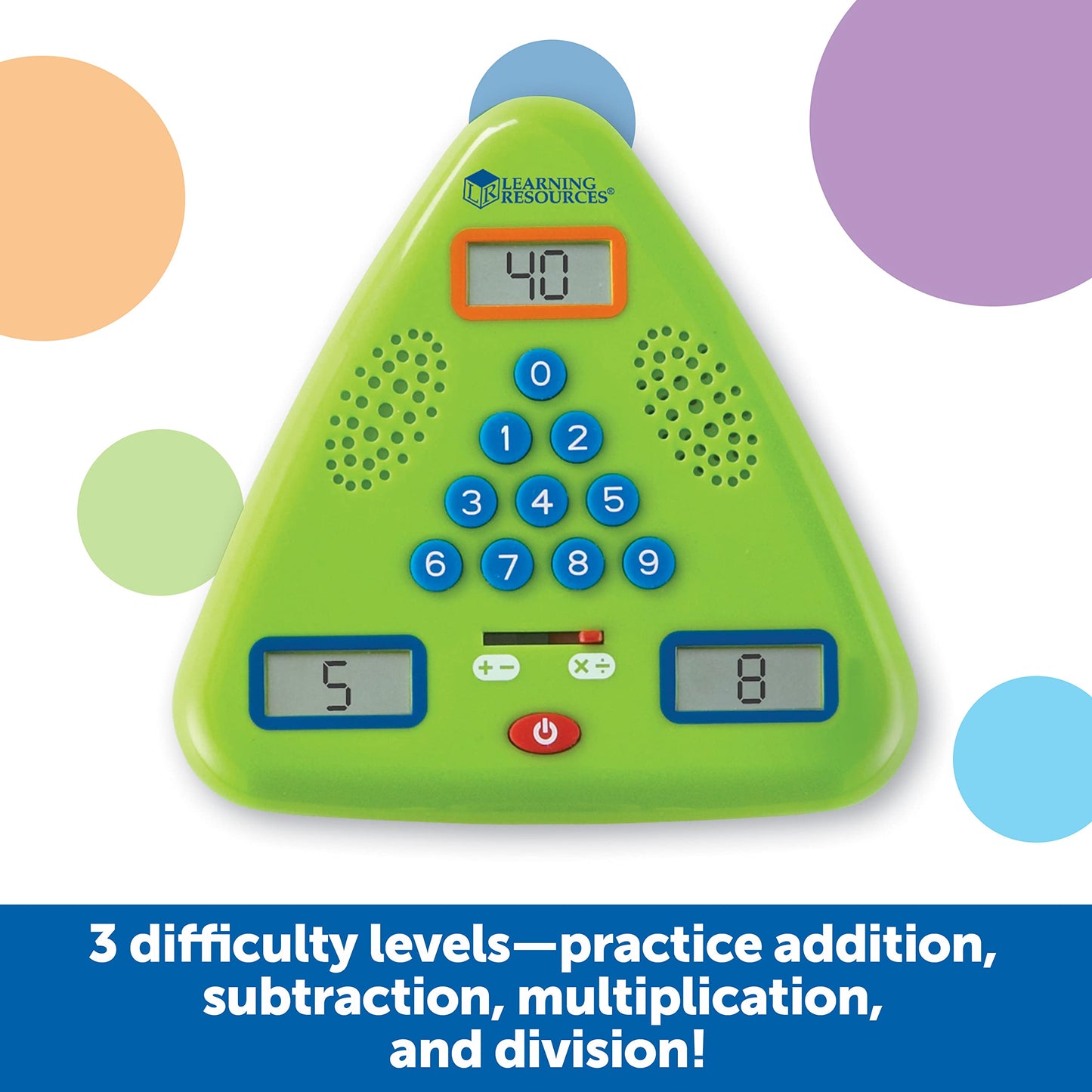 Learning Resources Minute Math Electronic Flash Card - Classroom Must Haves, Homeschool Supplies, Math Manipulatives, Multiplication Chart