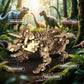 Myth Qholve Triceratops Fossil Skeleton Building Block Set Movable Dinosaur Model with Articulated Joints Educational STEM Construction Toy for Kids