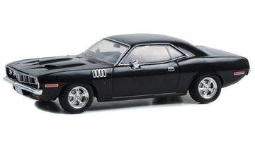 1971 Plymouth Barracuda Black John Wick: Chapter 4" (2023) Movie Hollywood Series 1/43 Diecast Model Car by Greenlight 86641