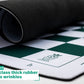 Mynnnat Professional Chess Set, Thick Tournament Roll up Board and Pieces with Travel Bag, Checkers and Unique Booklet for Chess Training - White