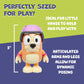 Bluey Chat Mates and Accessory Scooter Bingo Figurine Playset, Articulated, Kids Figurines with 10 Phrases, Interactive Play Figure Toys for Ages 3+