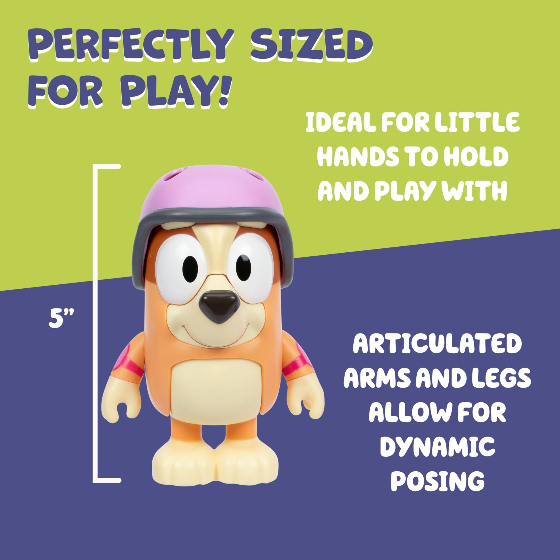 Bluey Chat Mates and Accessory Scooter Bingo Figurine Playset, Articulated, Kids Figurines with 10 Phrases, Interactive Play Figure Toys for Ages 3+