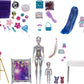 Barbie Color Reveal Surprise Party! Set with 50+ Surprises: 1 Doll, 1 Chelsea Doll, 2 Pets, 6 Color-Change Activations, Accessories & More, Dance