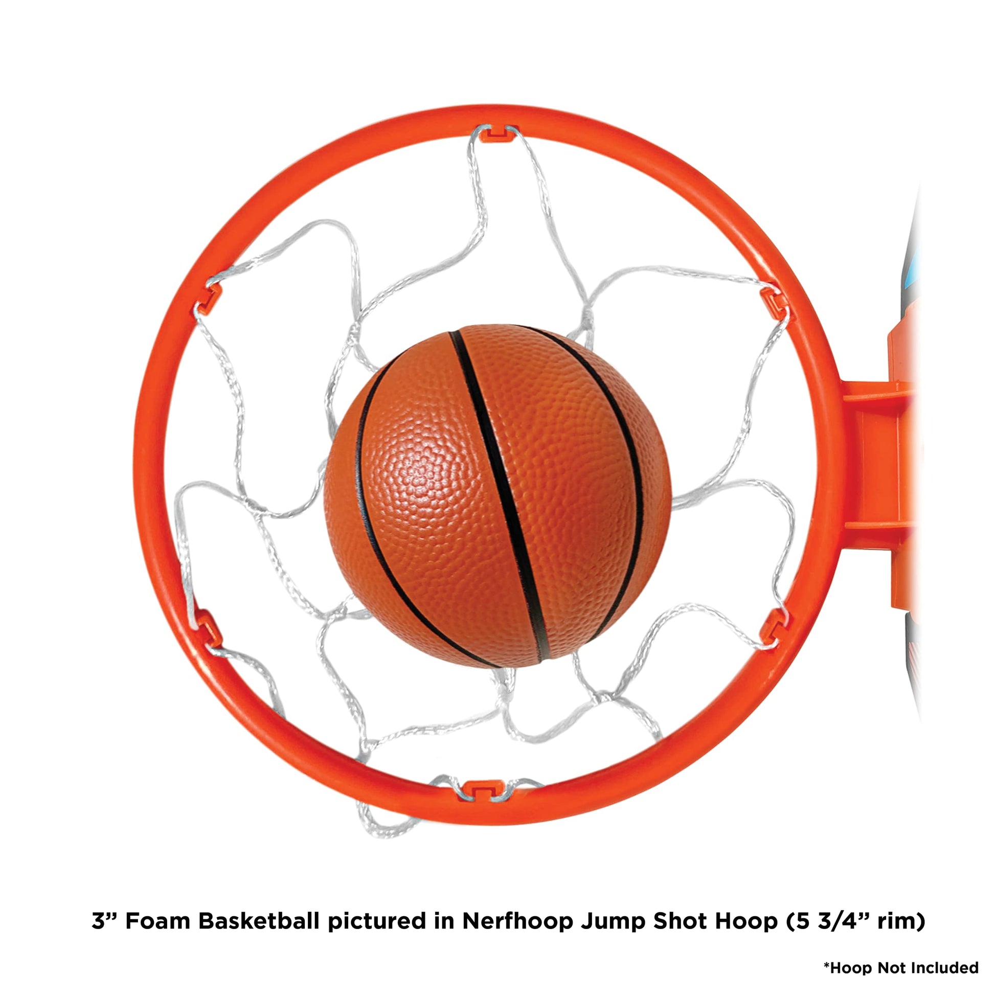 Soft Foam Mini Basketball - 3" Ball for Nerf Hoops & Indoor Play - Durable & Lightweight, Textured Surface, Compatible with Nerf Hoop - Set