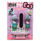 Hello Kitty Fingerboard Toy Set - 3 Pc Bundle with Skateboard, Stickers & More | Kitty Party Favors