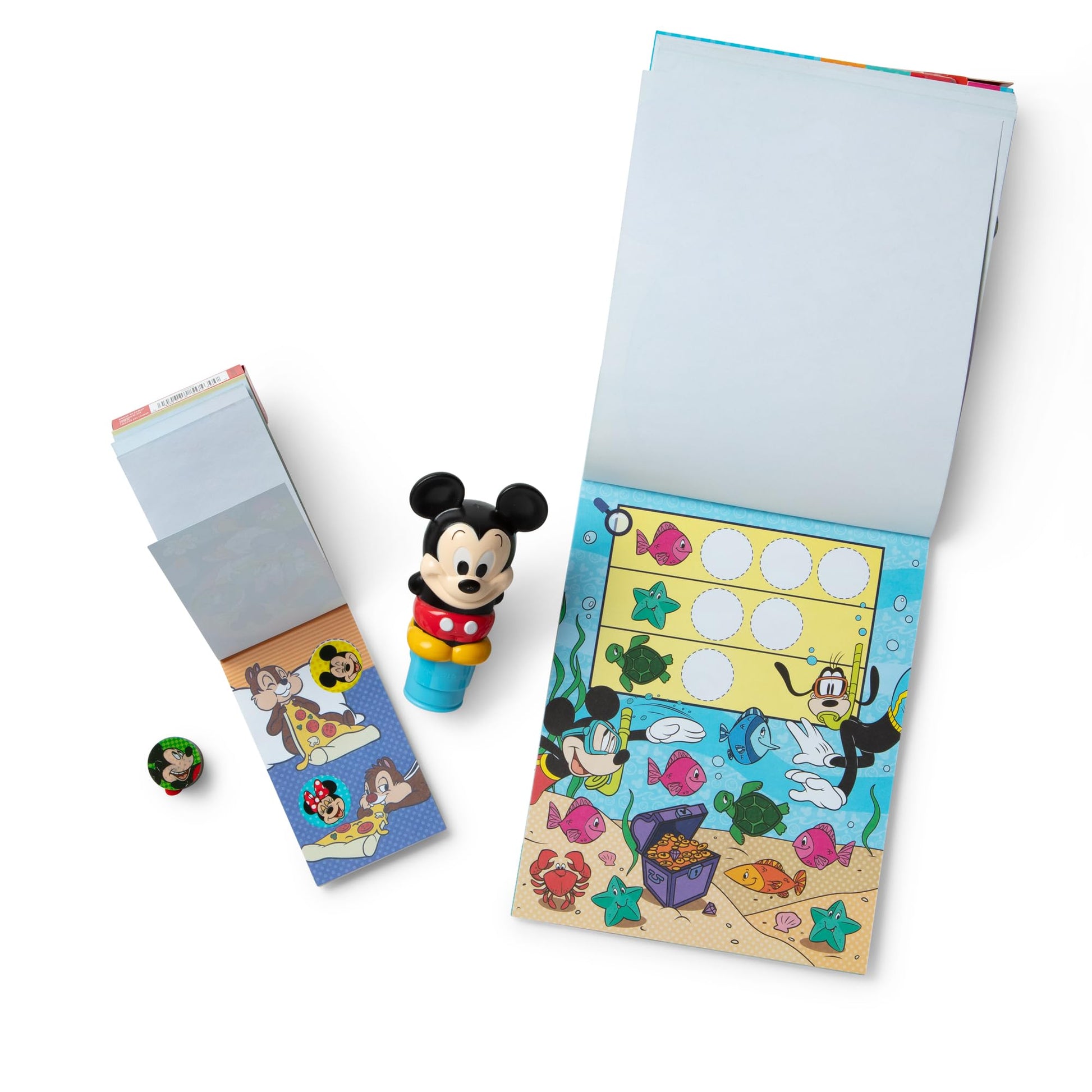Melissa & Doug Sticker Wow!™ Disney Mickey Mouse Bundle: 24-Page Activity Pad, Stamper, 500 Stickers, Mini Pad, Arts and Crafts Fidget Toy Collectible
