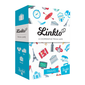 Linkto Travel | Trivia Game for Teens and Adults | Ages 10+ | 1 to 10 Players | 30 Minutes
