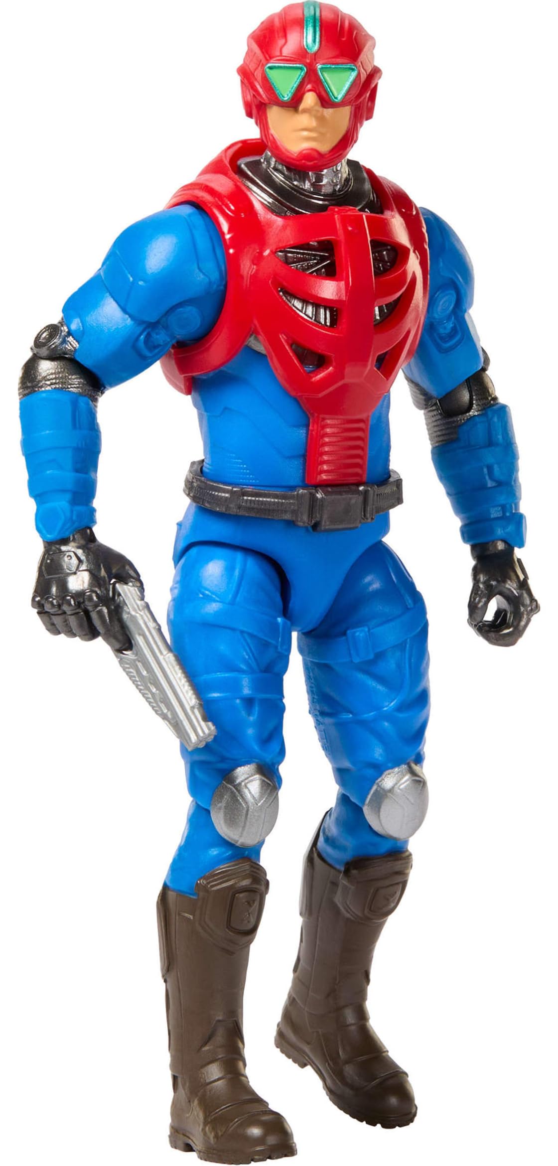 Masters of the Universe 2026 Movie Mekaneck 5.5 Inch Action Figure, Heroic Human Periscope Toy, Content Inspired 14 Movable Joints & Blaster