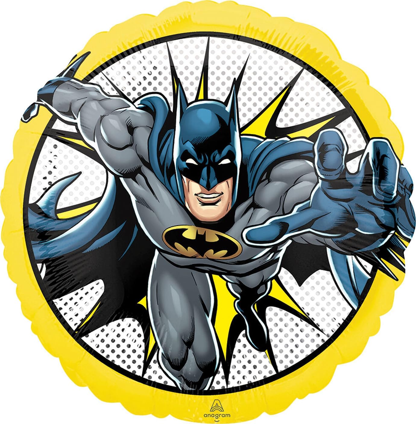 Anagram Batman 5th Birthday Party Supplies 7pc Balloon Bouquet Decorations