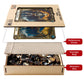 Wooden Jigsaw Puzzles for Adults, Skull Explorer Tarot Theme, 200 Pieces