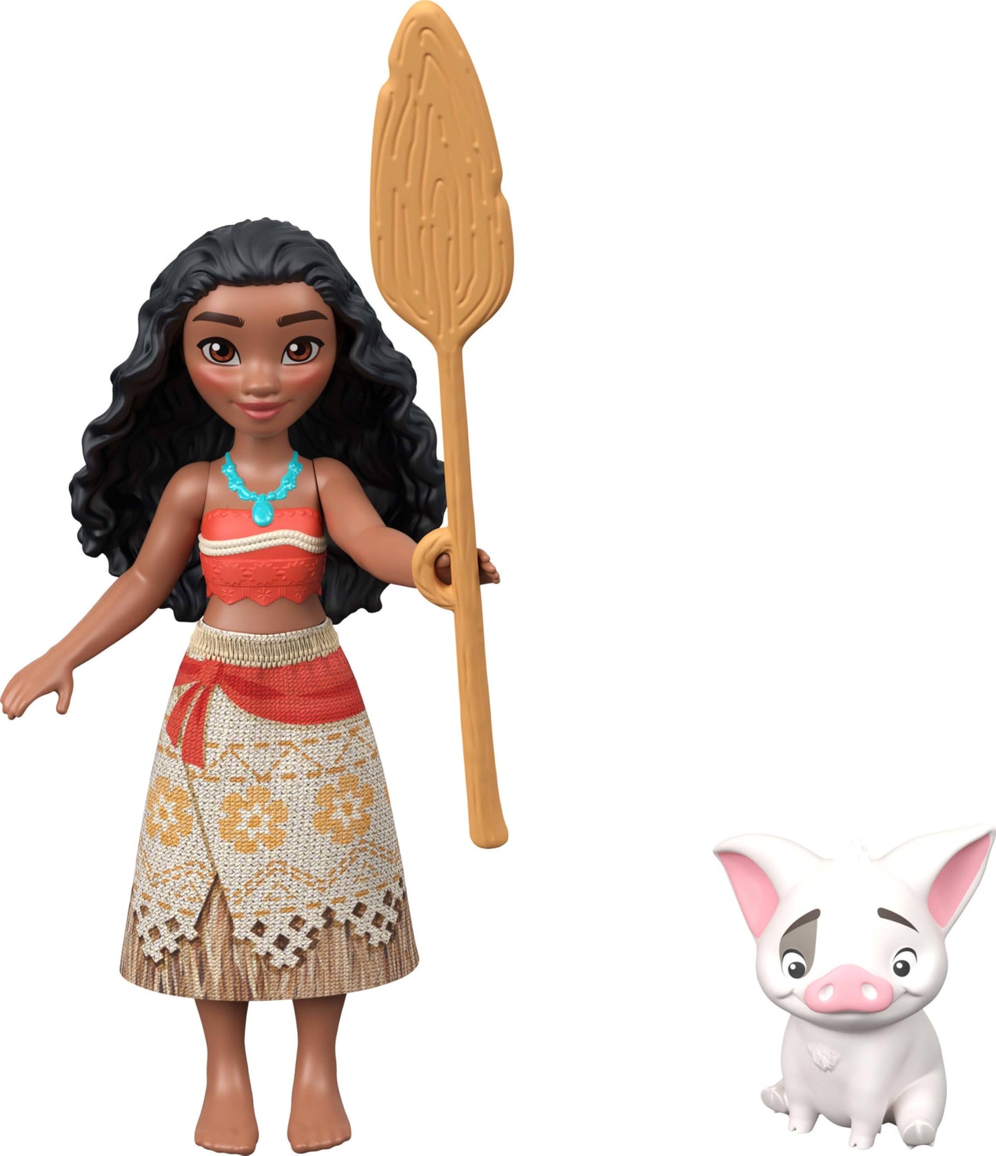 Mattel Disney Moana Small Doll 3-Pack with Moana, Maui the Demigod & Gramma Tala, Plus Pua the Pig, Crab Figure & 2 Accessories, Inspired by Movie