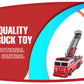 Remote Control Fire Truck - Premium Battery-Powered RC Fire Engine Toy with Flashing Lights, Realistic Sirens, Extendable Ladder - Perfect Toy Gift