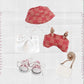 Ynottek Clothes for Labubu, Six-Pieces Set (No Doll ) for 15/17 CM Dolls, Including Clothes, Hats, Pants, Shoulder Bags, Shoes, Glasses,Underwear