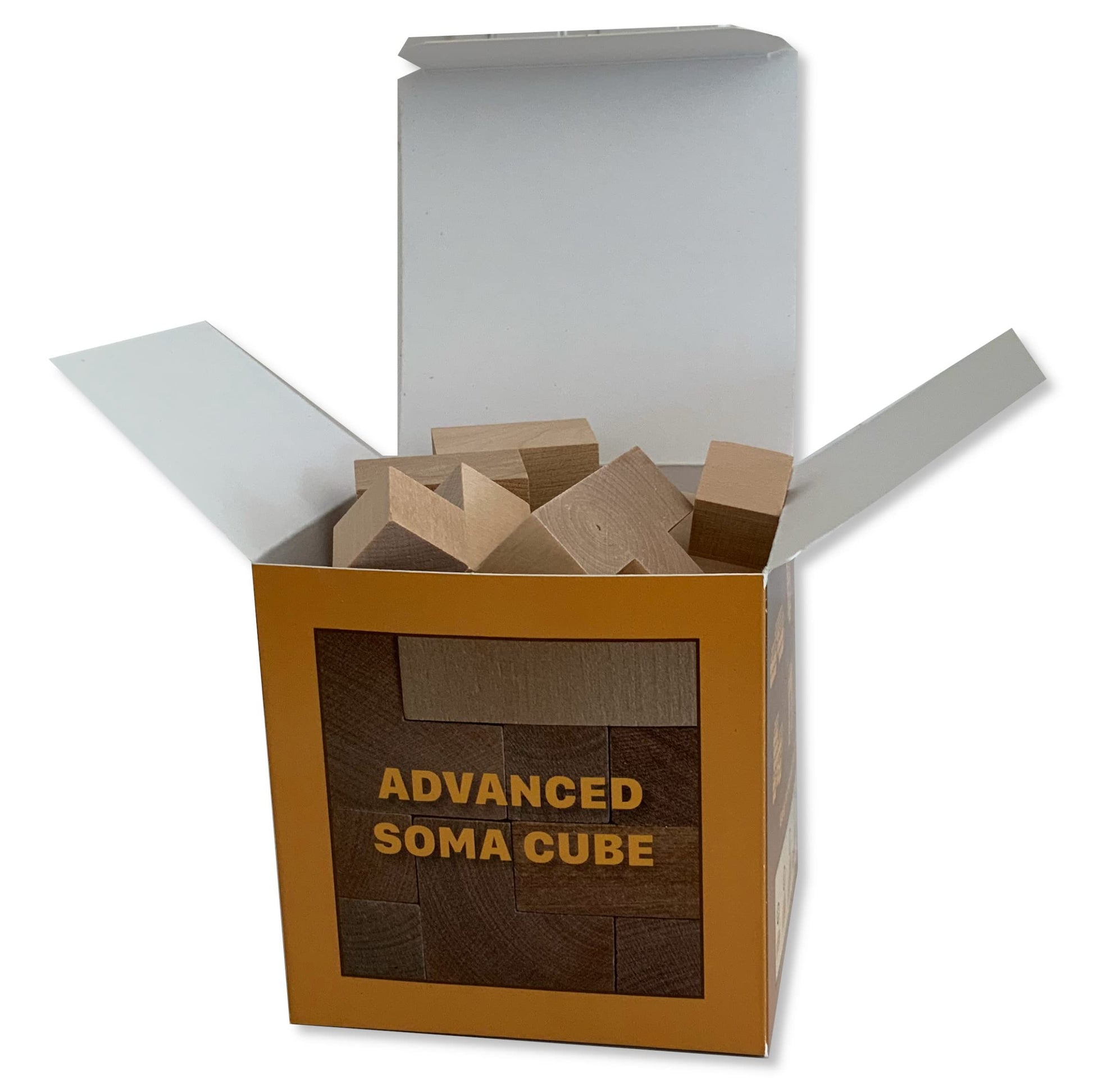 Generic Advanced Soma Cube, Light Brown