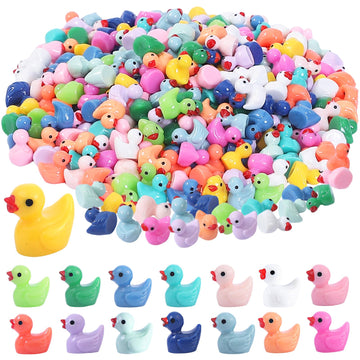 CozyWhimsy Mini Ducks 300 Pack Tiny Duck Figurines Bulk
