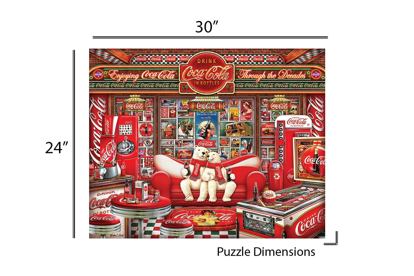 Springbok Coca-Cola Decades 1000 Piece Jigsaw Puzzle for Adults
