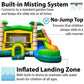 TentandTable Modular Inflatable Bounce House with Water Slide, Tropical