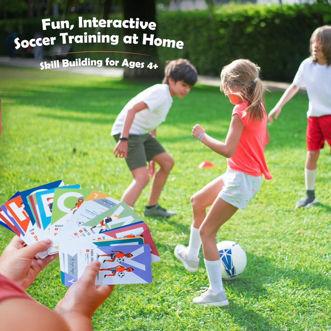 UVU Training KickDeck ABC Soccer Cards for Kids 4+ | Fun Alphabet Soccer Drills for Footwork, Ball Control & Coordination | Screen-Free Practice at