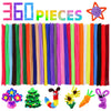 Pipe Cleaners Craft Chenille Stems, 360 Pieces 30 Assorted Colors for Crafting DIY Arts Projects Decorations, 6mm x 12inch Fuzzy Colored Chenille Stem