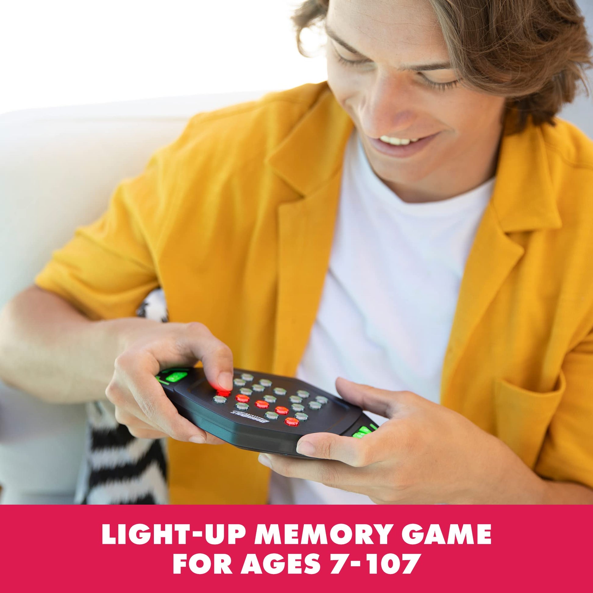 Educational Insights BrainBolt Genius - Puzzle Memory Game for Kids, Teens and Adults, Handheld Electronic Brain Travel Games, Gift for Gamers, Games
