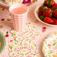 xo, Fetti Garden Fairy Napkins - 25 ct | Woodland Party Decorations, Spring Tea Party, Kids Birthday, Butterfly, Mushrooms, Pink Floral, Gingham