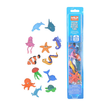 Wild Republic Nature Tube Ocean Babies Figurines - 13"