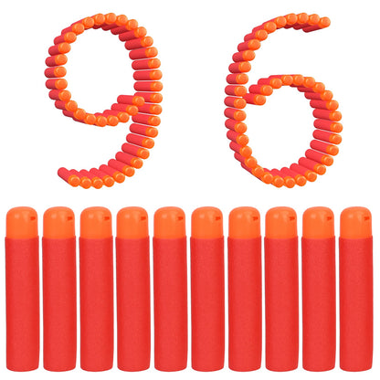 lififun Mega Dart Refill Pack 96 Pcs Compatible with Nerf N-Strike Mega Series Blasters, Red