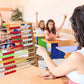 hand2mind 100-Bead Wood Teacher Demonstration Rekenrek, Math Counting Frame (Ages 4+)