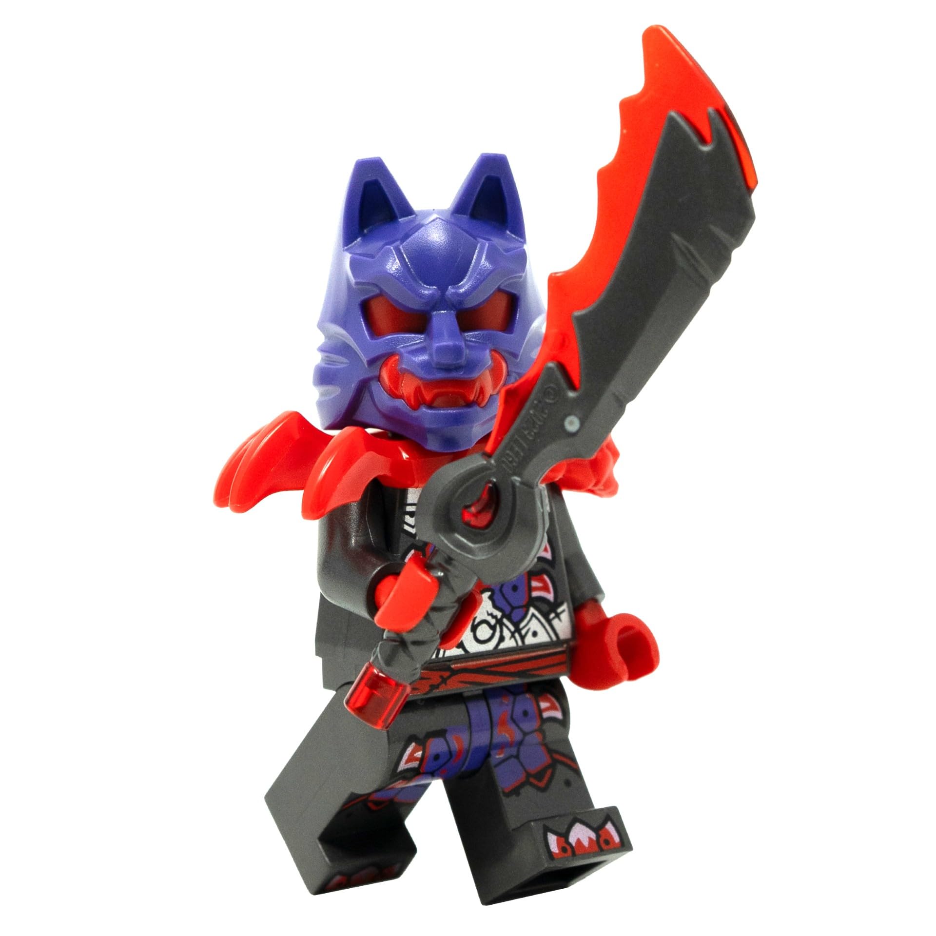 LEGO Ninjago Dragons Rising Season 2: Wolf Mask General Minifigure with Sword