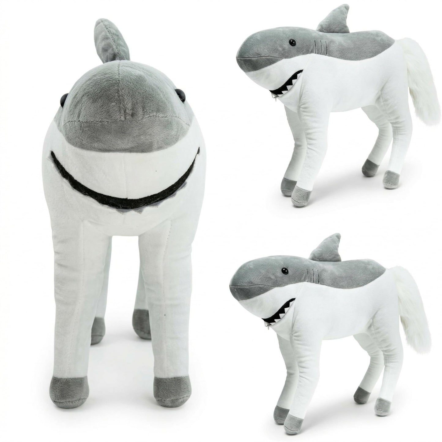 Randimals Plush Toy Stuffed Animal Mix - Horse & Shark Hybrid Stuffed Animals for Girls & Boys - Huggable & Soft Animal Characters Cute Plushies