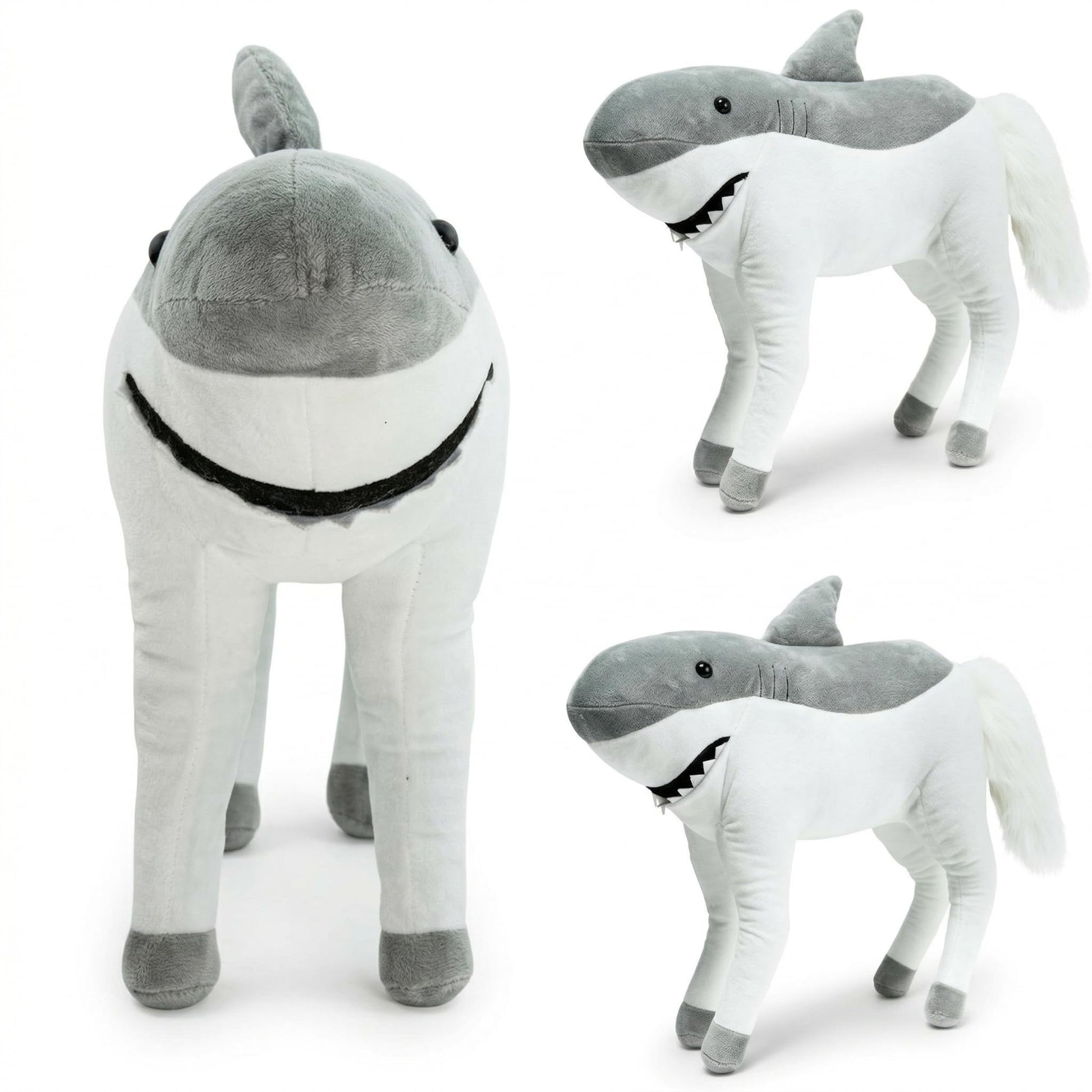 Randimals Plush Toy Stuffed Animal Mix - Horse & Shark Hybrid Stuffed Animals for Girls & Boys - Huggable & Soft Animal Characters Cute Plushies