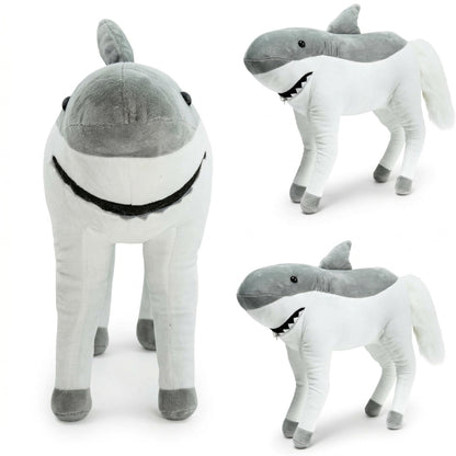 Randimals Plush Toy Stuffed Animal Mix - Horse & Shark Hybrid Stuffed Animals for Girls & Boys - Huggable & Soft Animal Characters Cute Plushies