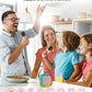 Mini Karaoke Machine, Portable Bluetooth Karaoke Speaker with 2 Wireless Microphones and Light for Family Home Party,Toys for Girls Boys Friends Age