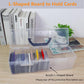 Plastic Trading Card Storage Box, Toploader Baseball Football Sports Card Storage Case with Handle, Clear Playing Card Holder, Holds Up to 200