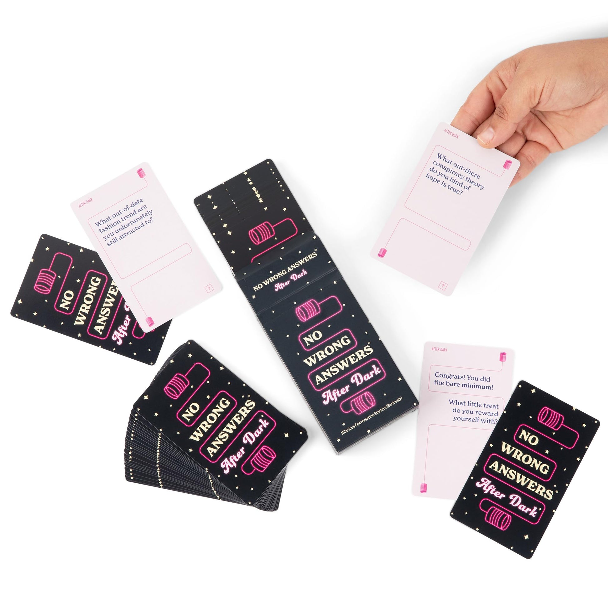 No Wrong Answers After Dark - Hilarious Card Game, Conversation Starter - Fun Activity for Friends, Game or Date Night, Travel, Couples - Great Gift