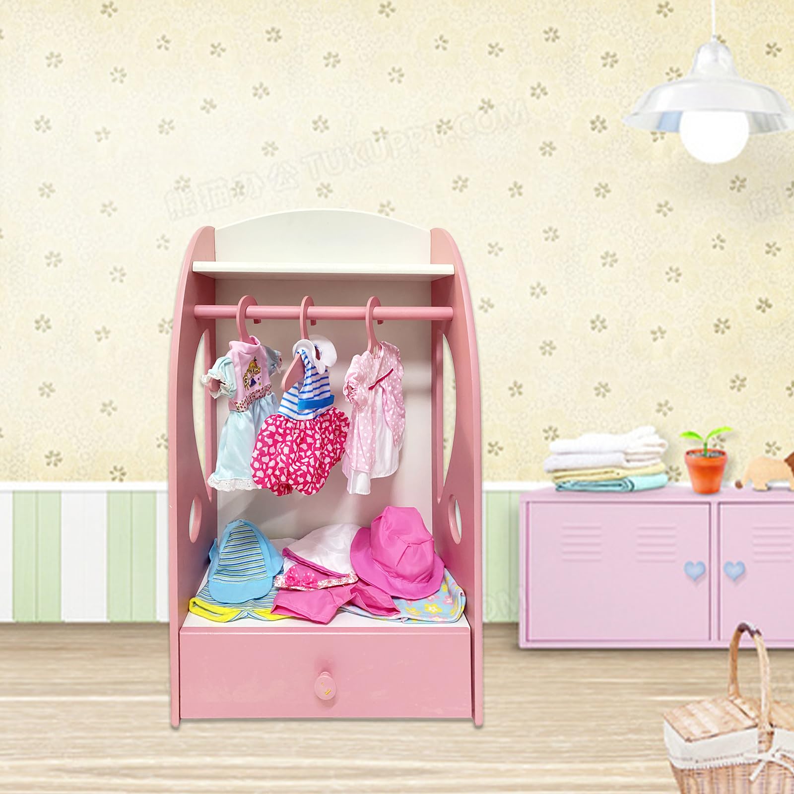 Huang Cheng Toys 12 Pcs Set Handmade Baby Doll Clothes Dress Outfits Costumes for 12 13 14 15 inch Doll?Doll Hat Umbrella Mirror Comb Girl Christmas