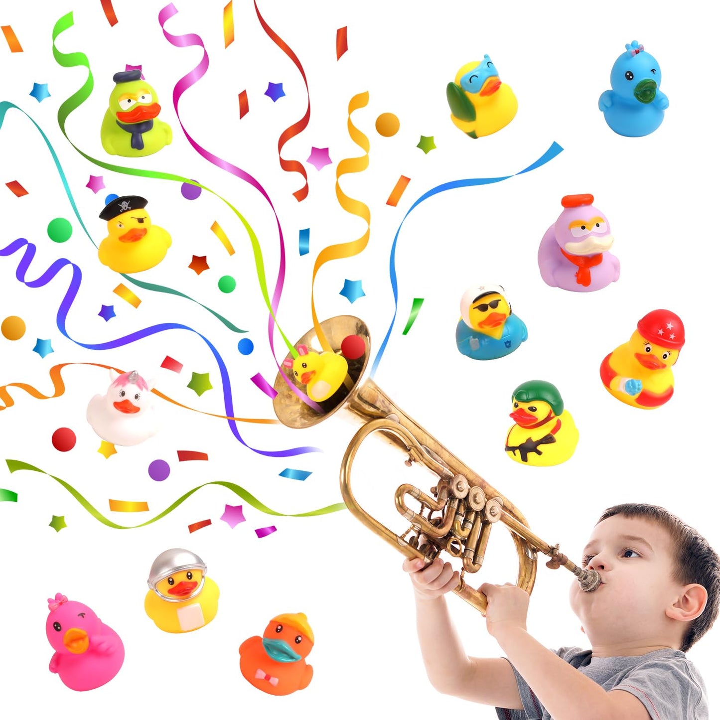 Umbresen Rubber Ducks Bath Toy in Bulk, Assortment Jeep Ducks for Jeep Ducking, Pool Rubber Ducky Floater Bathtub Toys Party Favors Birthday Gifts