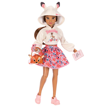 Disney ILY 4EVER Fashion Dolls Inspired By Bambi 11.5" Tall with 13 Points of Articulation, Glittery Mickey Ring Included for You!