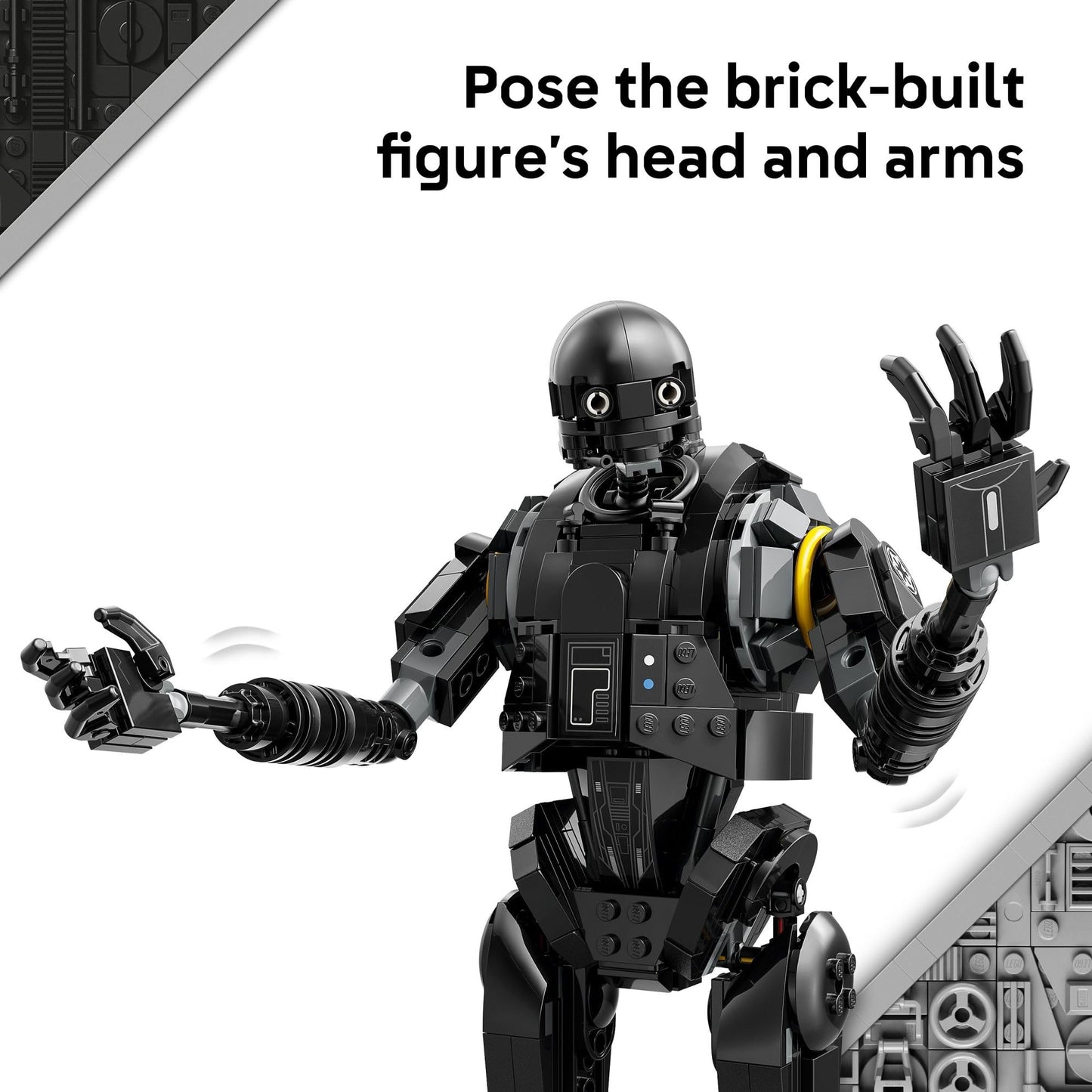 LEGO Star Wars: Andor K-2SO Security Droid - Building Toy for Kids, Ages 10+ - Makes a Great Gift for Boys and Girls - Model Kit and Room Decor Idea