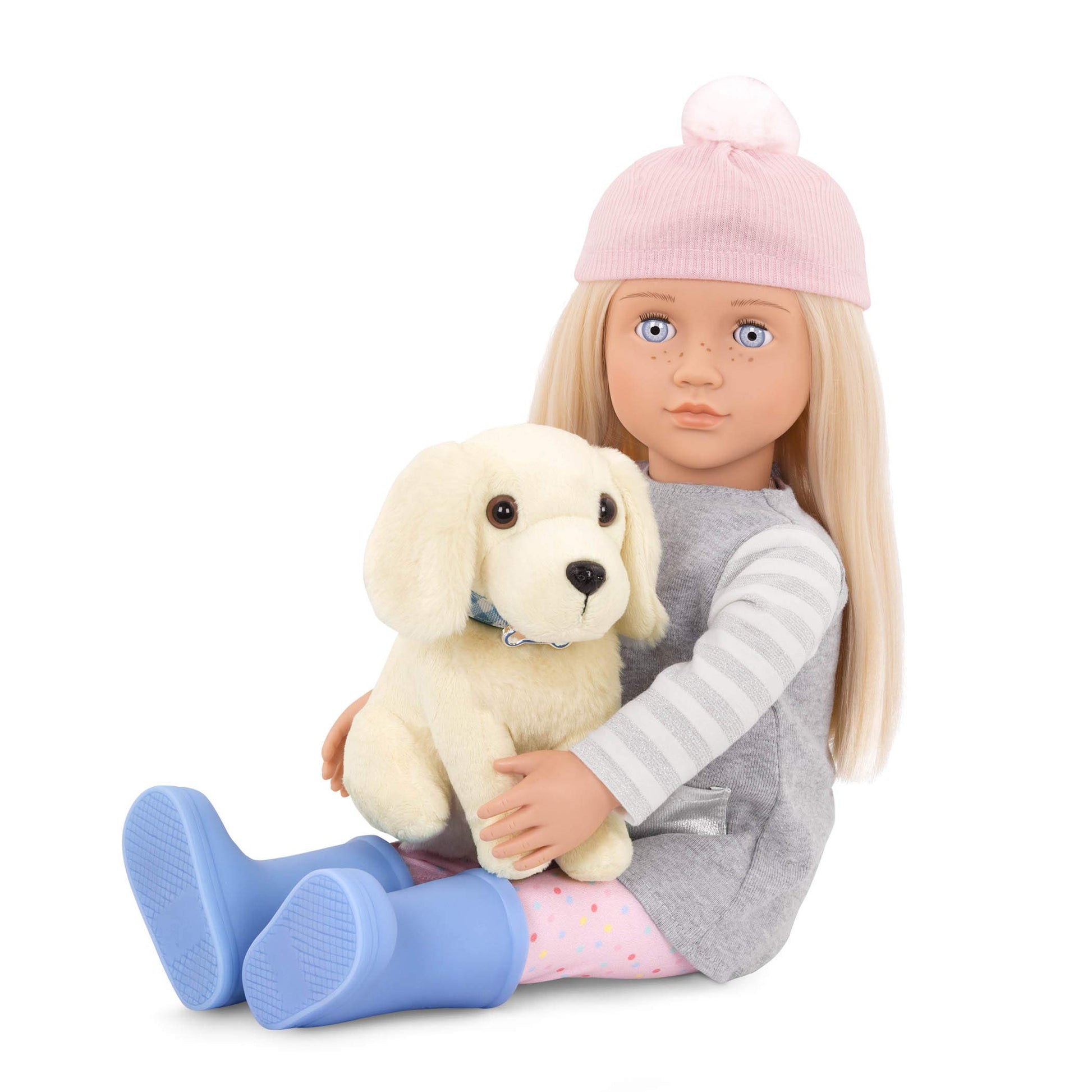 Our Generation Meagan Play Doll with Pet and Accessory Set, Inspire Imaginative Play for Toddlers, 18 inch / 46 cm