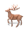 Puzzled 3D Puzzle Deer Wood Craft Construction Model Kit, Fun, Unique & Educational DIY Wooden Toy Assemble Model Unfinished Crafting Hobby Puzzle